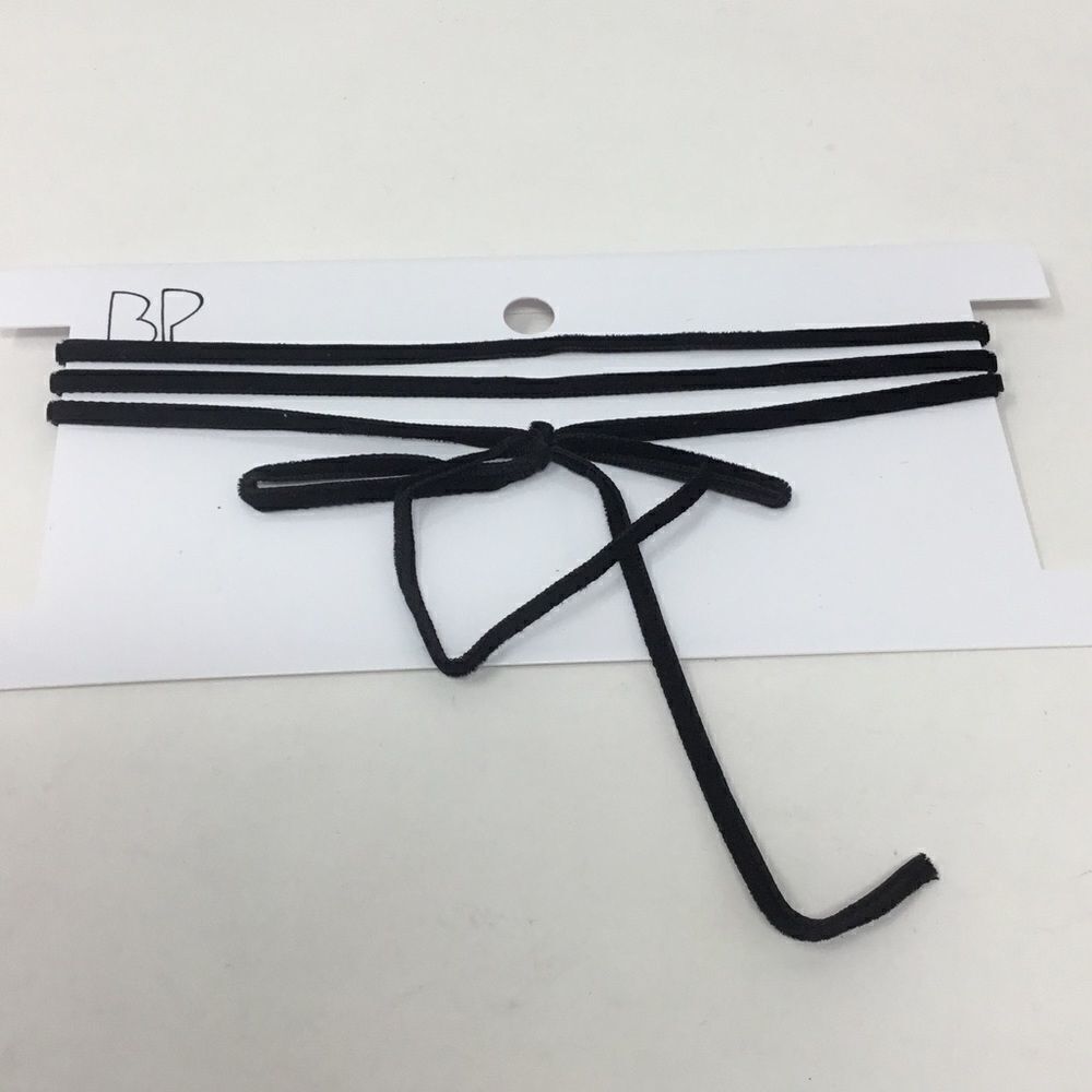 BP. Triple Layer Velvet Bow Choker (E2)